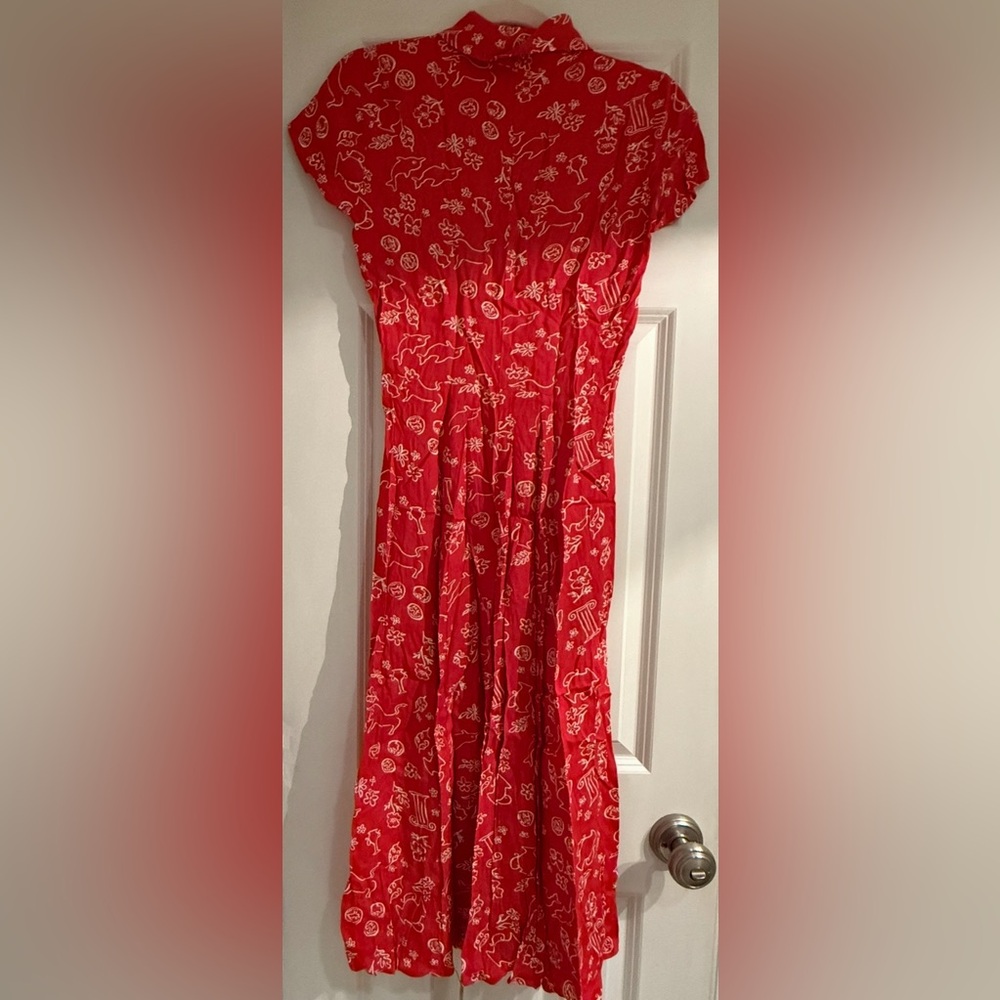 Reformation, short sleeve Wilma dress, maxi, minoa, size 2, viscose/ rayon